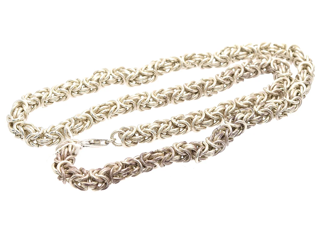 Kedja handgjord Kejsarlänk silver 63cm 164,3g — Smycken/Halskedja — Kaplans
