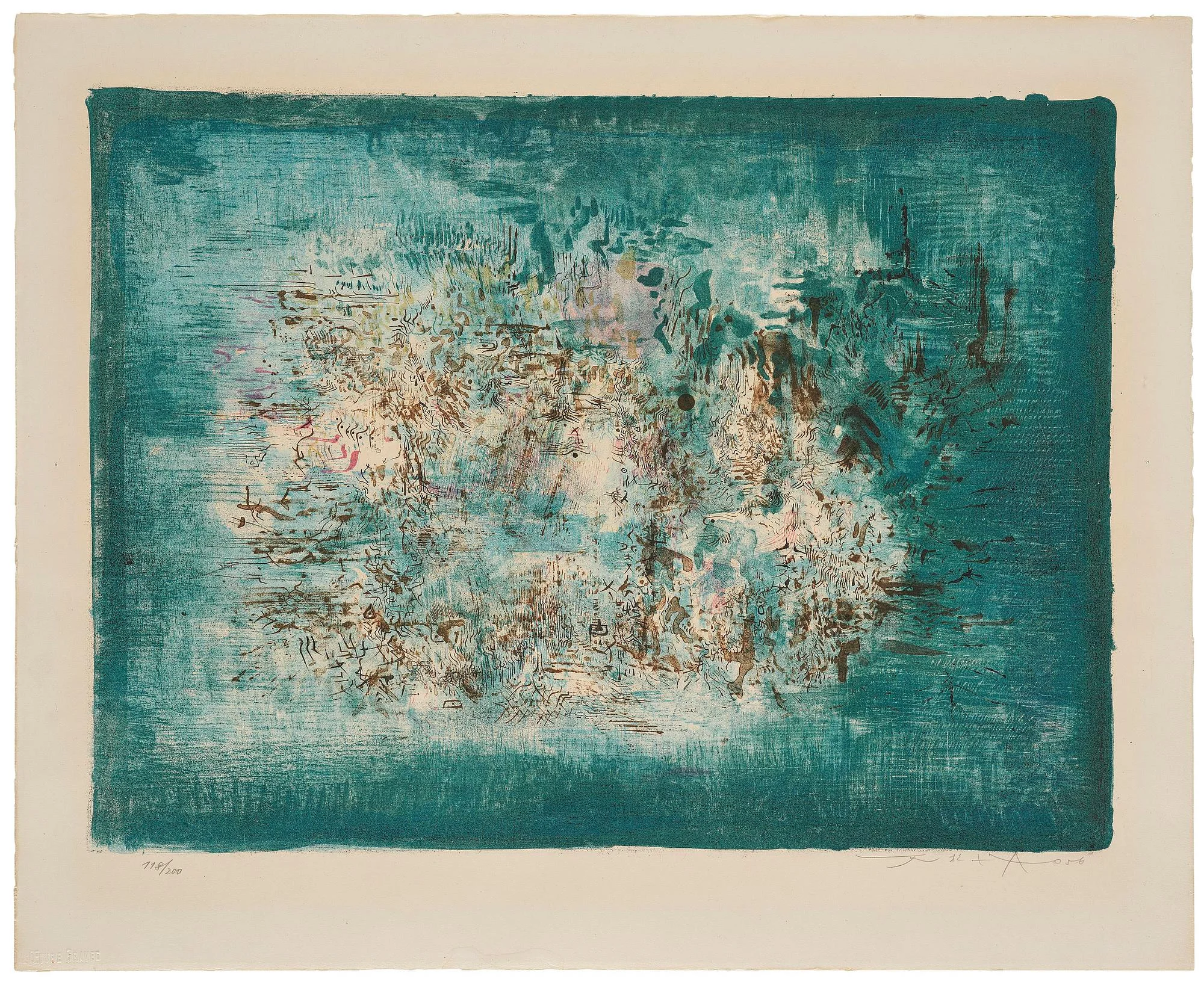 Zao Wou-ki, "Le petit jardin". — Bukowskis
