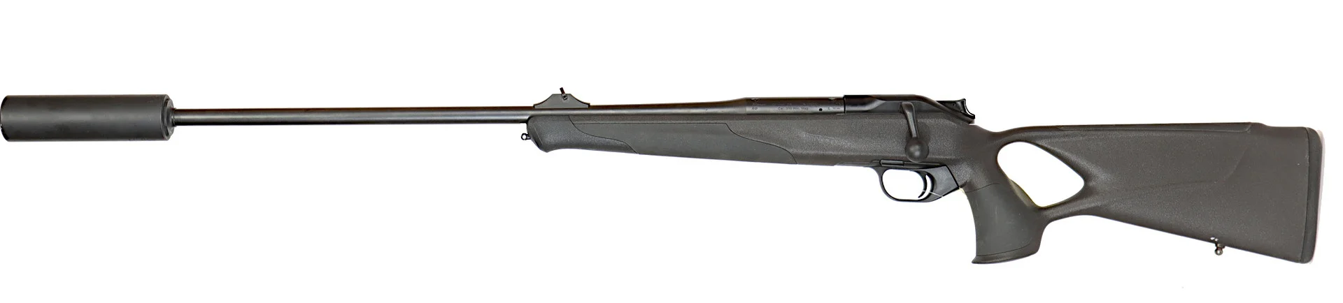 KULGEVÄR MED LJUDDÄMPARE, fabrikat Blaser, modell R8 Success VÄNSTER, kaliber .300WM, tillv.nr RR035950, se-nr SE2794481. — Rifles — Walter Borg