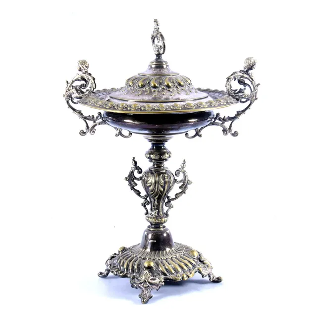 UPPSATSSKÅL, nysilver, 1900-talets första hälft.