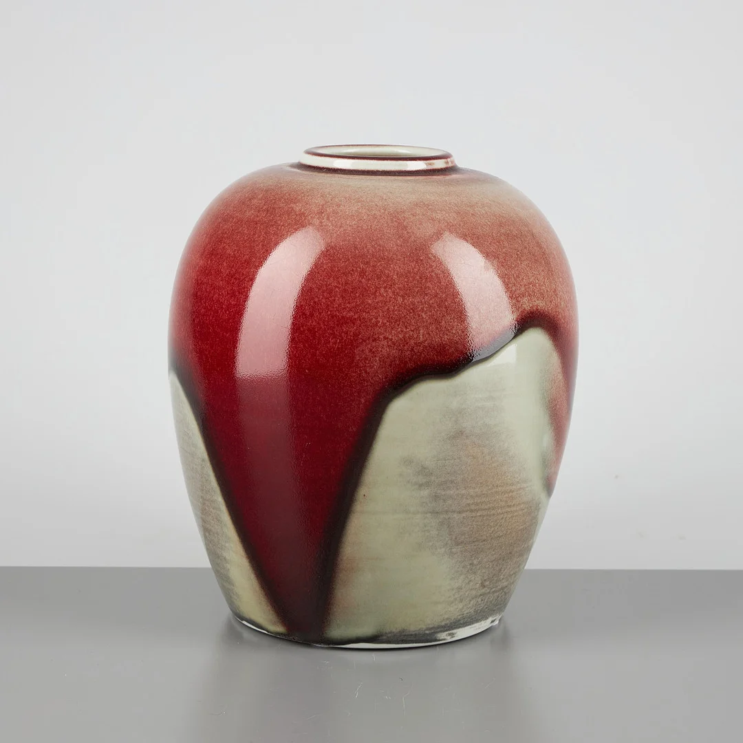 TOINI MUONA. KERAMIKVAS, signerad TM, Arabia Finland ca 1950. — European — Stockholms Auktionsverk Helsinki