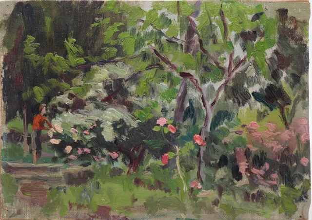 JOAQUIM MIR. The garden of the artist's house, Vilanova i la Geltrú.