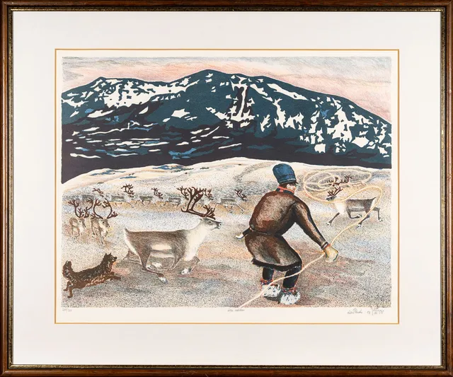 LARS PIRAK. Färglitografi, Signerad, Numrerad 260/310.