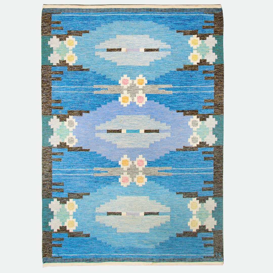 INGEGERD SILOW. Matta, "Örbyhus", rölakan. — Carpets — Uppsala Auktionskammare