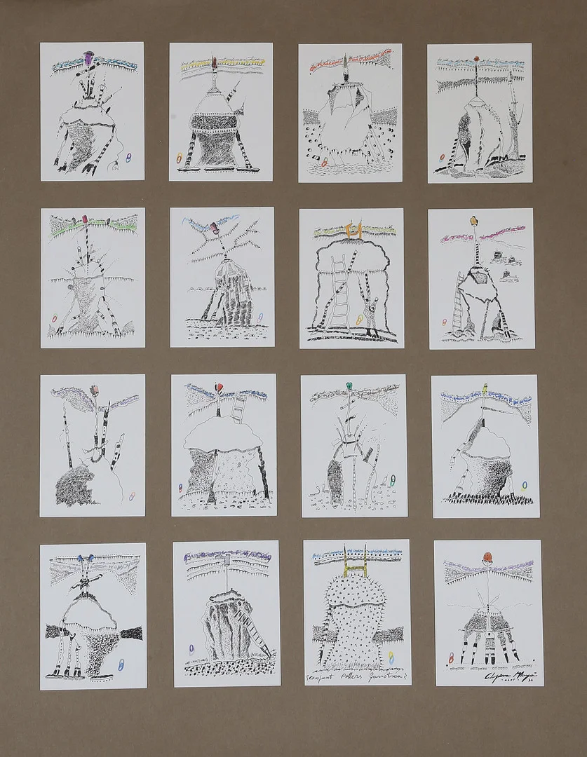 JOAN CLAPERA MAYÀ. "Auca pallers de la Garrotxa". — Drawings — Balclis
