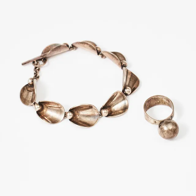 HUGO GRÜN. Armband, sterlingsilver, Danmark, RING, silver.