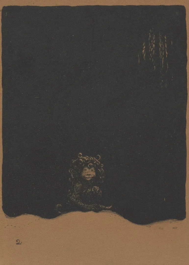 JOHN BAUER (SVERIGE, 1882-1918). ”Humpe”, originallitografi, No. 2 ur sviten "Troll", 1915, Ernst Bauers förlag, Göteborg. — Engravings & Prints — Garpenhus Auktioner