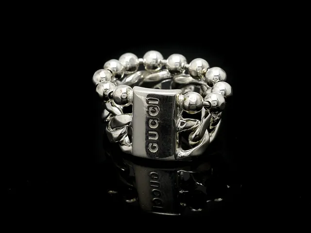 RING, sterling silver, stl 16,75 mm, "Boule" Gucci 213973J84008106.