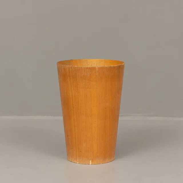 MARTIN ÅBERG. Papperskorg, bokfanér, Servex, Sverige, 1950/60-tal.