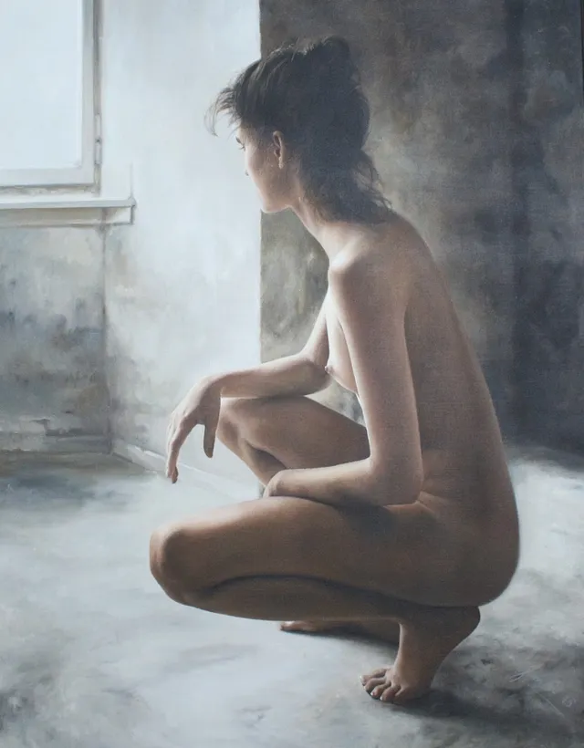 PETER HANDEL (*1949). Öl auf Leinwand, '' Christiane '' signiert, (1995).