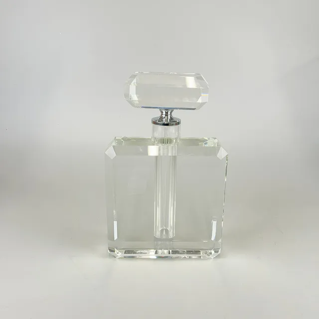 CRYSTAL GLASS PERFUME BOTTLE.