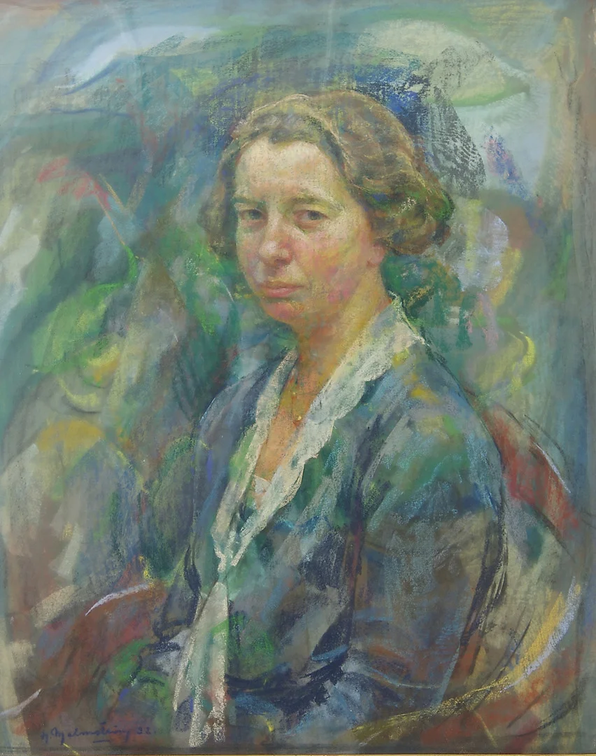 HENNING MALMSTRÖM. Porträtt av Dr. Emilsson, blandteknik, signerad H. Malmström. — Paintings — Helsingborgs Auktionskammare