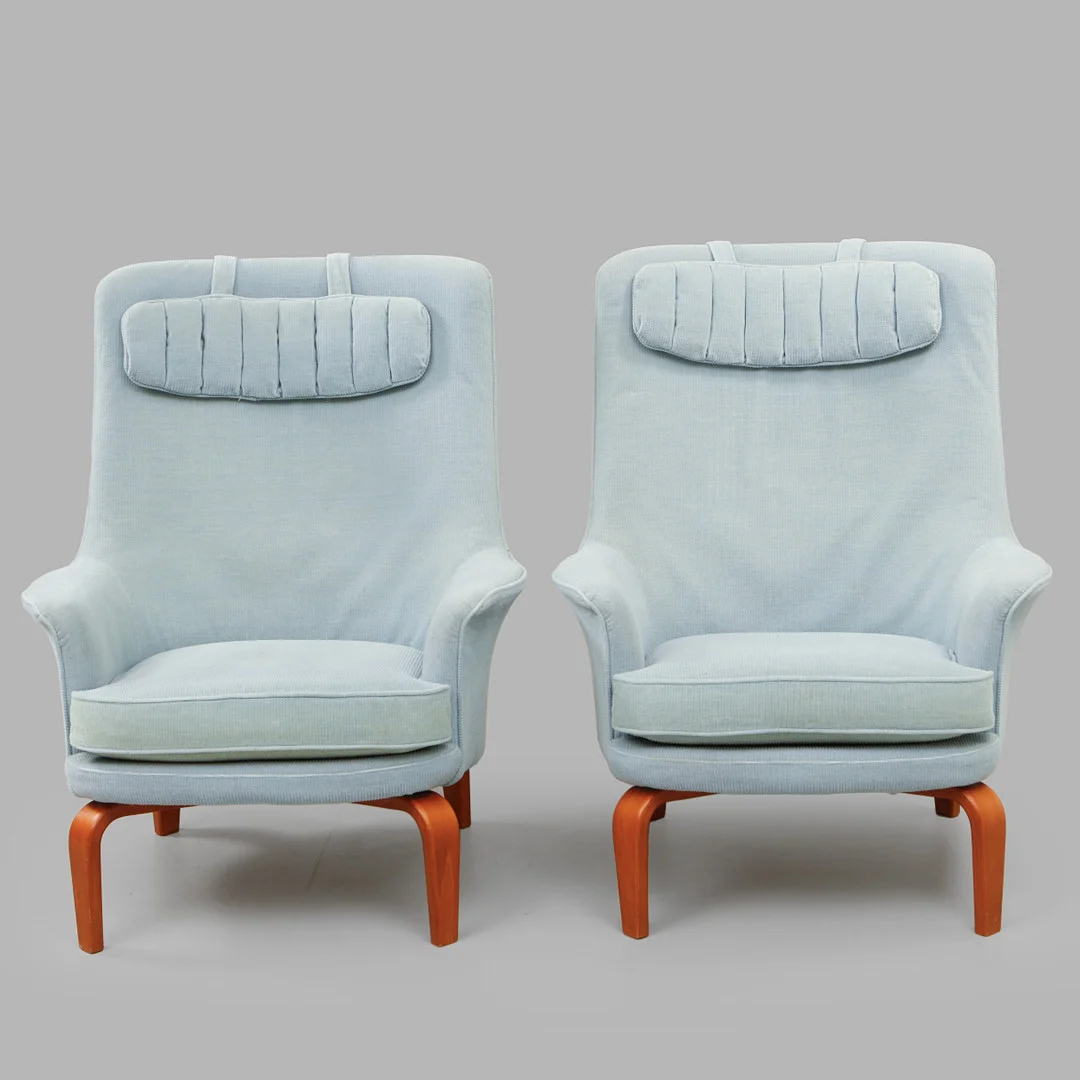 ARNE NORELL. Fåtöljer, ett par "Pilot", 1900-talets andra hälft. — Armchairs & Chairs — Göteborgs Auktionsverk