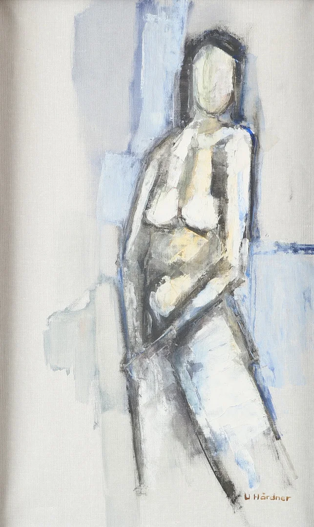 ULF HÅRDNER. Kvinnostudie, olja på duk, signerad U. Hårdner. — Paintings — Helsingborgs Auktionskammare
