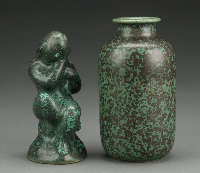 Gertrud Kudielka for L. Hjorth figur samt L. Hjorth vase (2)