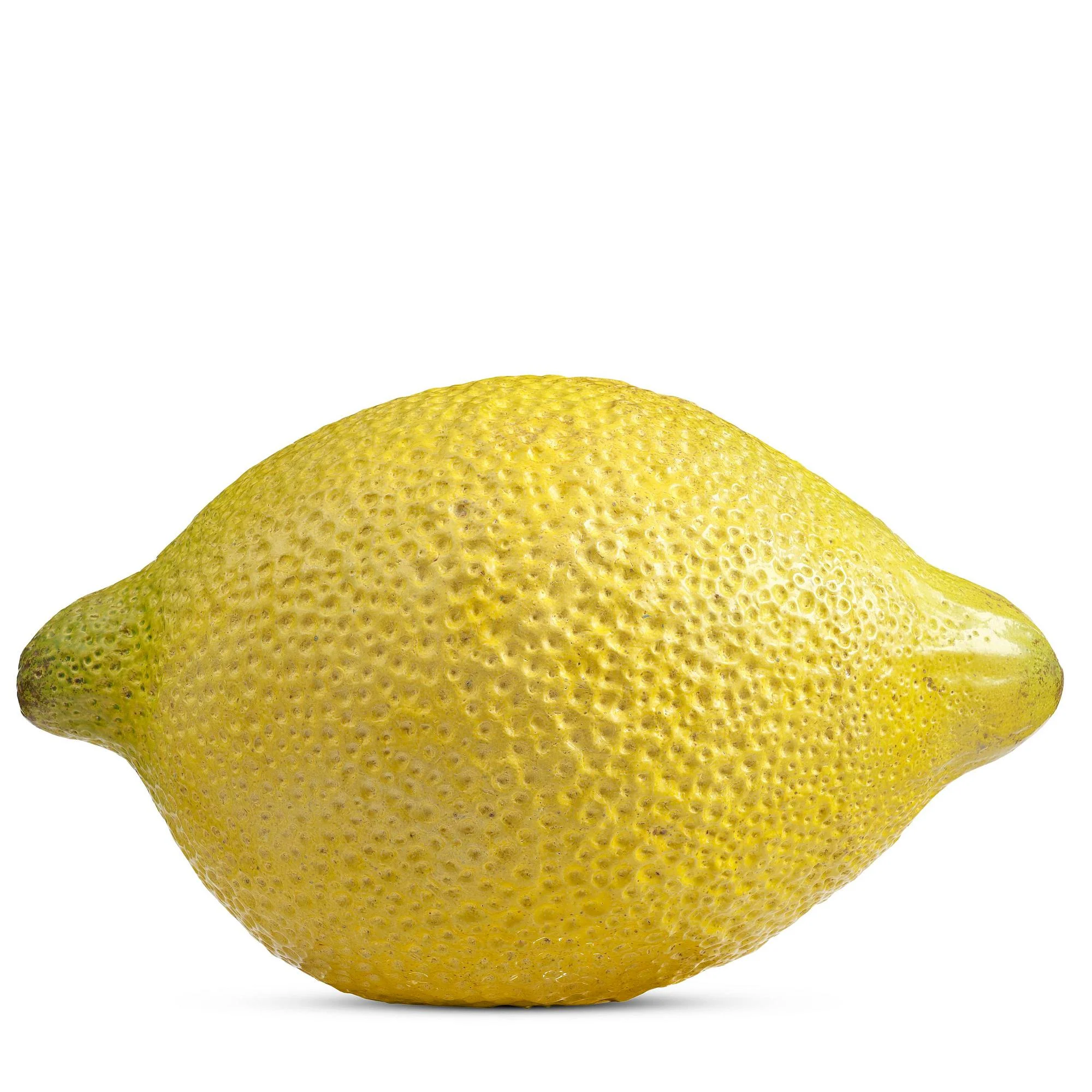 Hans Hedberg, monumental skulptur, stor liggande citron, fajans, Biot, Frankrike. — Bukowskis