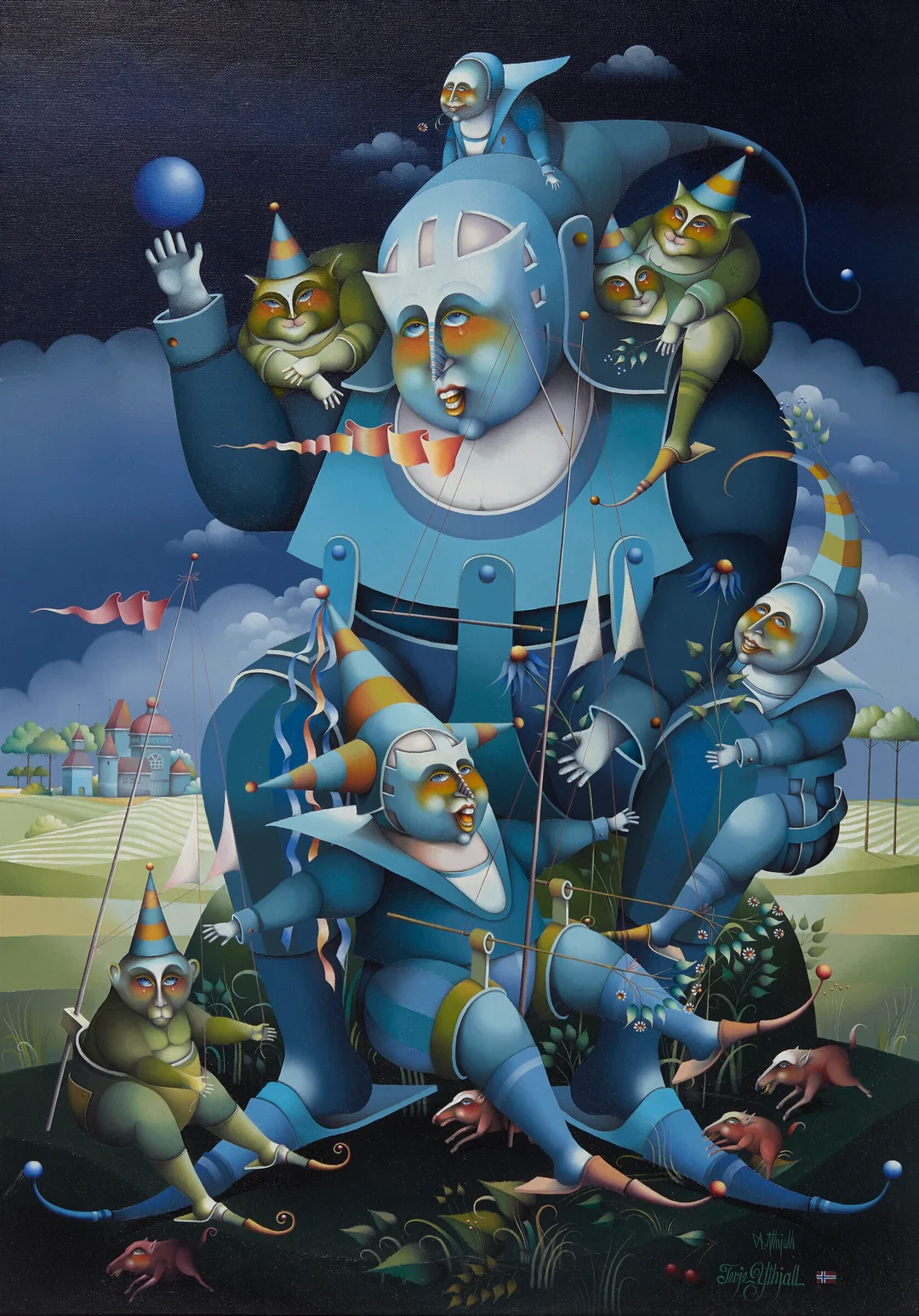 Ythjall, Terje — Historieforteller, 1992 — Kunst/Maleri — Blomqvist
