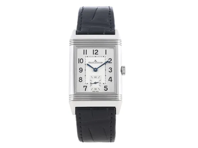 JAEGER-LE COULTRE, Reverso Classic, Cal 822/2, Serie nr. 3482566, Ref nr. Q2438520, Boett nr. 213.8.62, herrur, 25,5 x 35,5 (43) mm, stål, manuell, safirglas, liten sekundvisare, läderband, originalspänne i stål, cert, september 2020, box, ytterkartong.