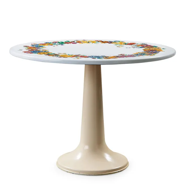 Piero Fornasetti, bord "Corona di fiori", Milano, Italien, samt Firma Svenskt Tenn, 1950-60-tal.
