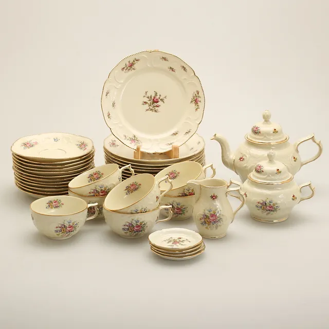 TESERVISDELAR, 26 delar, "Sanssouci”, Rosenthal.