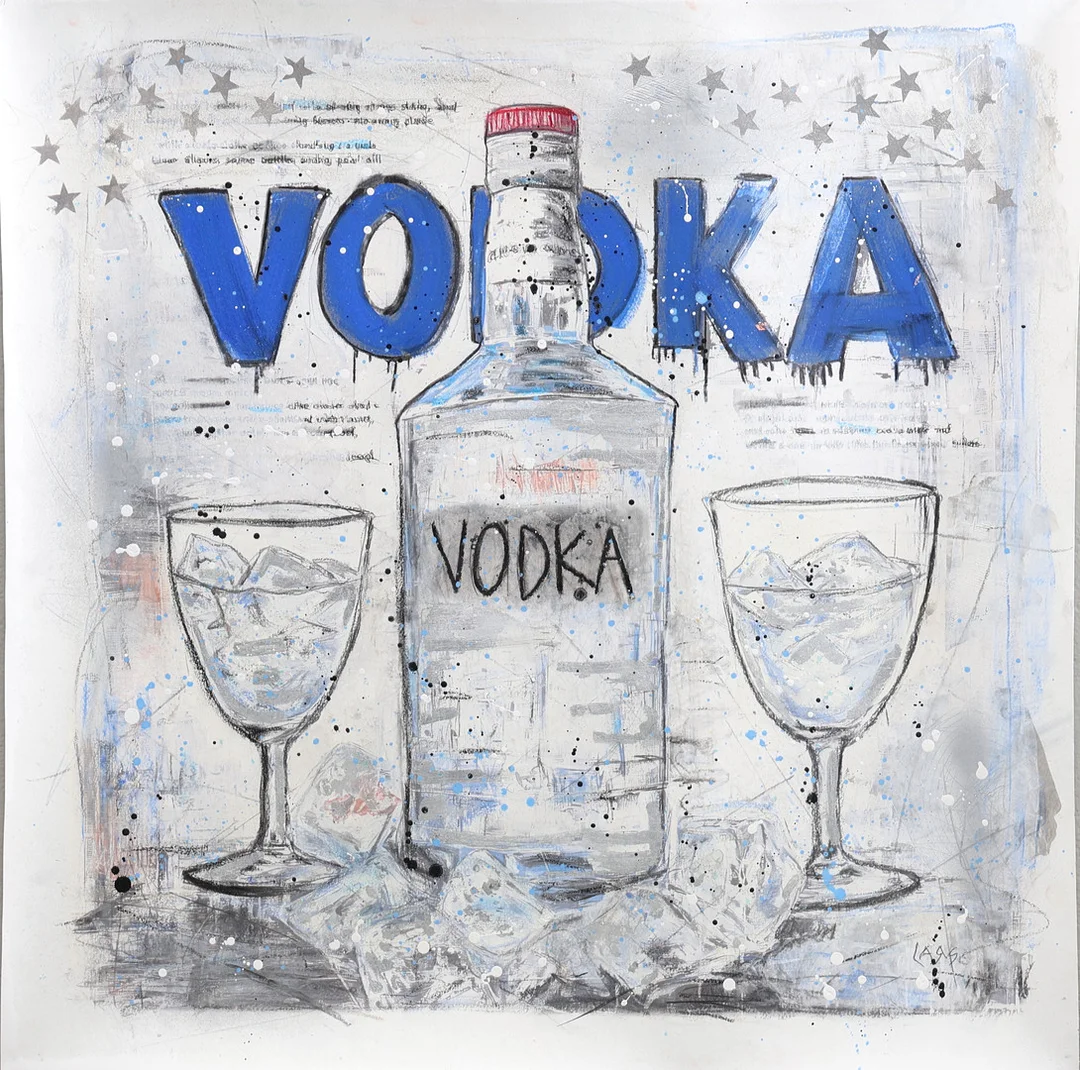 LARS TUNEBO. Mixed media, original, på papper, signerad. — Engravings & Prints — Gomér & Andersson Jönköping