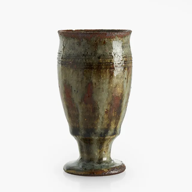 GUTTE ERIKSEN (DANMARK, 1918–2008). Miniatyrvas, glaserat stengods, stämpelsignerad.
