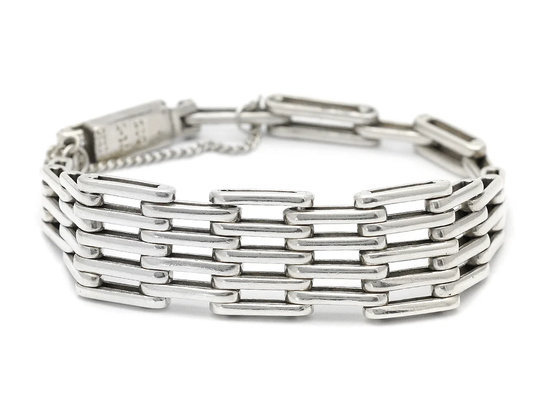 ARMBAND, sterlingsilver, längd 20,5 cm, vikt 39 g. — Smycken/Armband — Kaplans