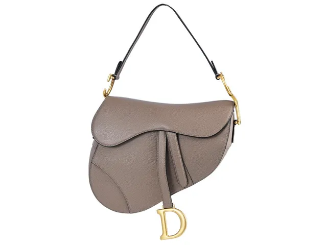DIOR, VÄSKA, Saddle Bag, Eutope Blush Grained kalvskinn, guldfärgade beslag, 25x20x6 cm, märkt 09-MA-1211, år 2021, care booklet, cert, dustbag. Very Good Condition.