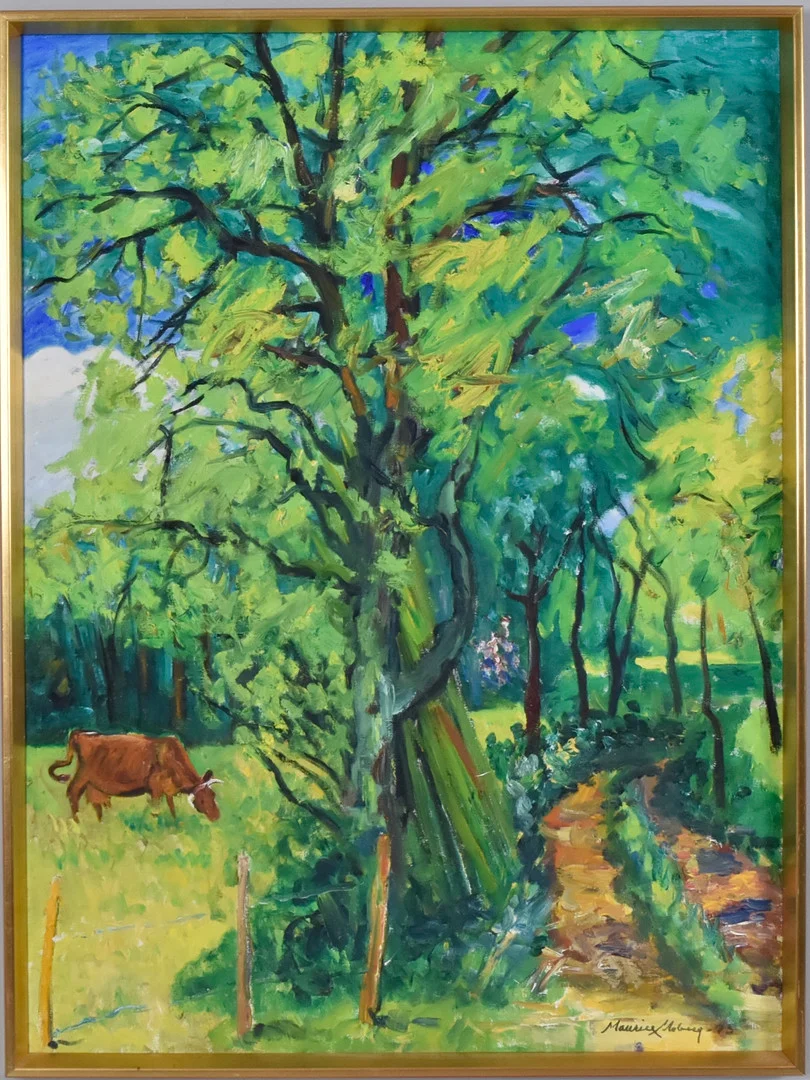 MAURICE MOBERG. Olja på duk. — Paintings — Halmstads Auktionskammare