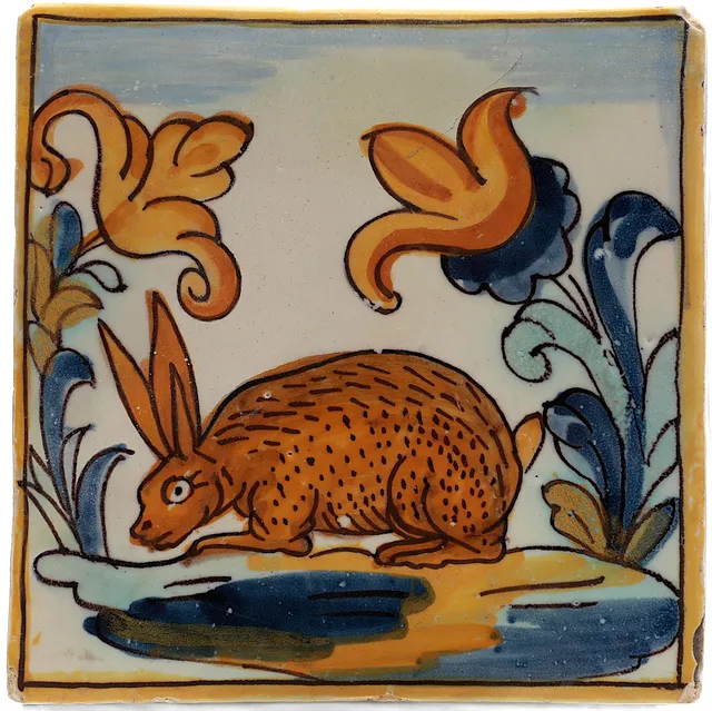 Catalan “D'arts i Oficis” tile, 17th Century.