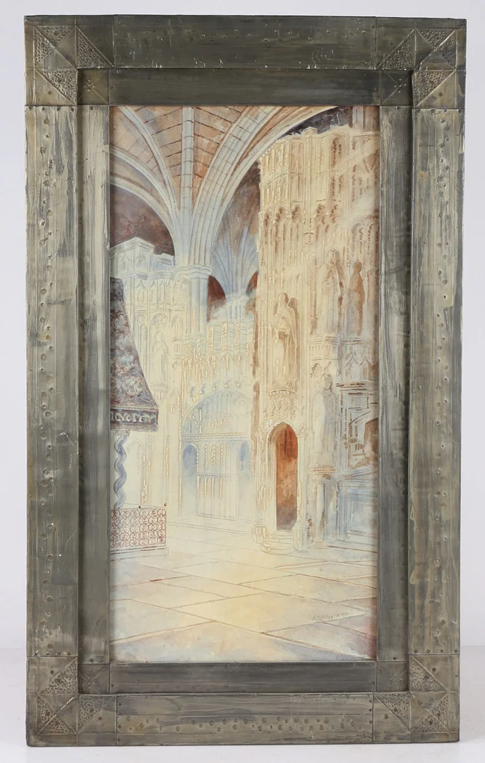 A S HAGYARD (BRITISH LATE 19TH/20TH CENTURY) "WESTMINSTER ABBY & YORK CATHEDRAL". — Paintings — Bishop & Miller
