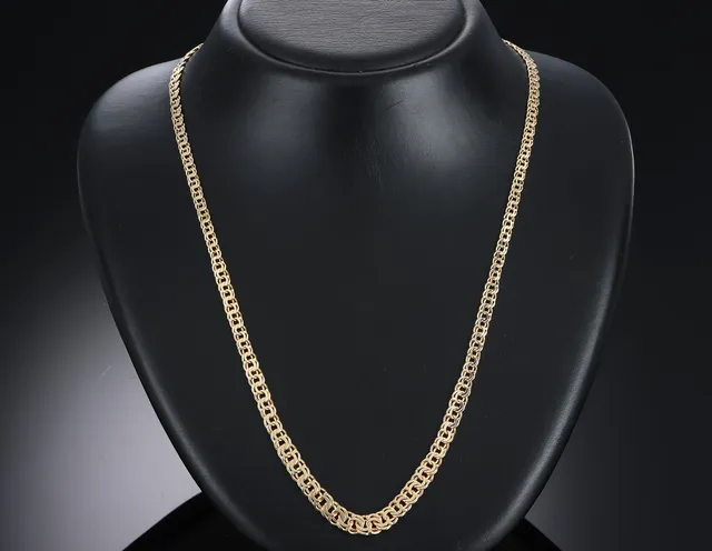 Bernhard Hertz. Bismarckhalskæde af 8 kt. guld - 58 cm.