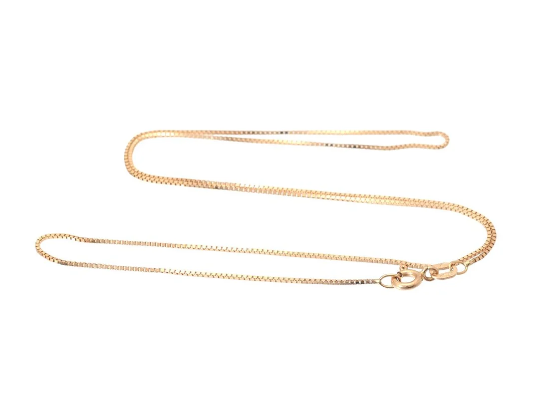 HALSKEDJA, 18K guld, venezialänk, Balestra, längd 41,5 cm, vikt 1,9 g. — Smycken/Halskedja — Kaplans