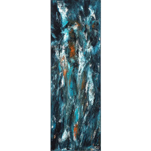 Per Eli . Abstract Composition. Acrylic on canvas . 120x40 cm.