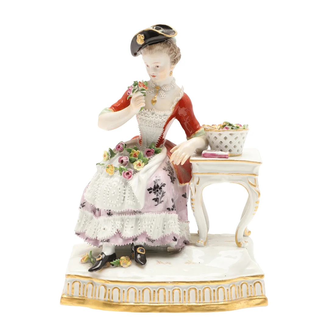 MEISSEN PORCELAIN FIGURE - SMELL. — European — Lawrences Auctioneers