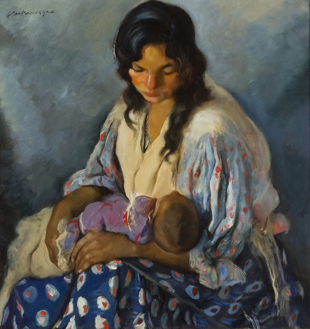 ERNEST SANTASUSAGNA. Maternity. — Paintings — Balclis