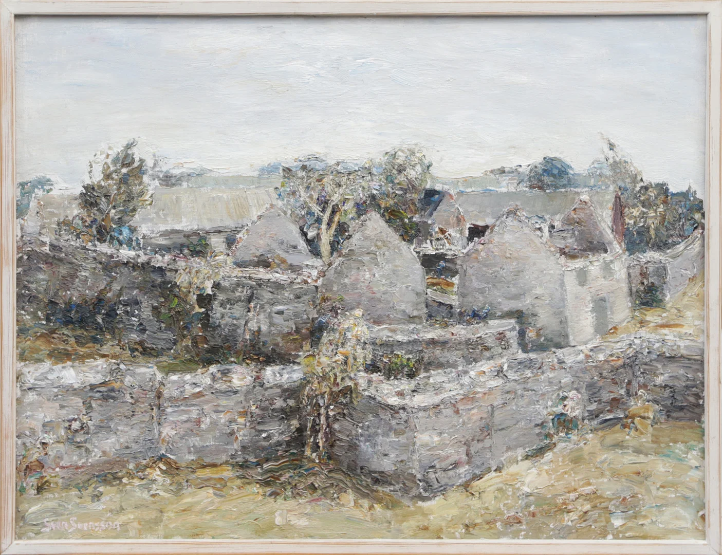 SVEN SVENSSON. OLJA, på pannå, signerad. — Paintings — Kalmar Auktionsverk