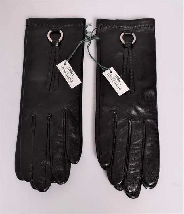 HANDSKAR 2 par skinn Longchamp nya från butik.