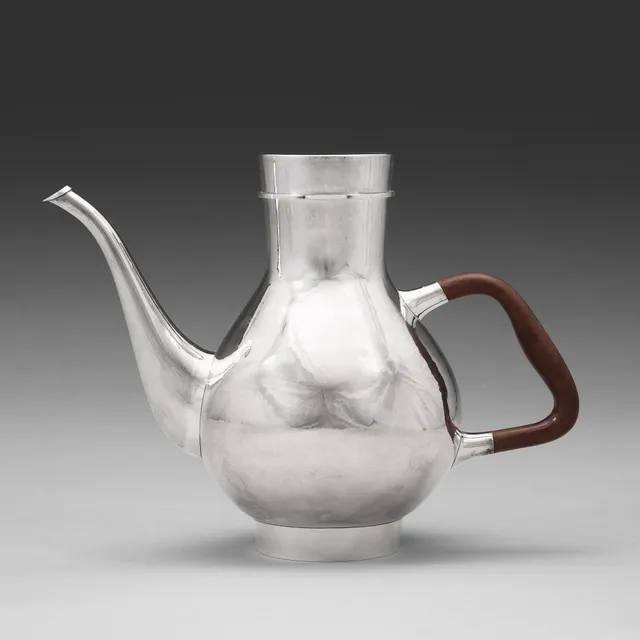 Sigurd Persson, kaffekanna, Stockholm 1958, sterling, smed Karl Ivan Karlsson.