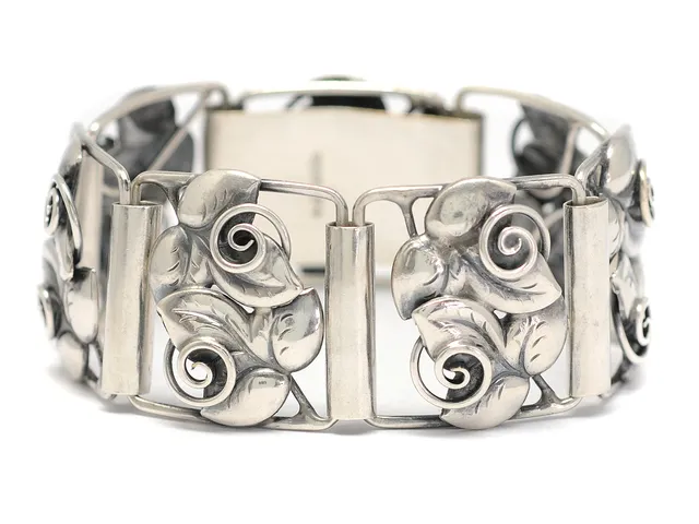 ARMBAND, silver, längd 19 cm, bredd 2,5 cm, Stockholm 1948.