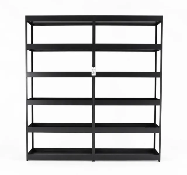Stefan Diez for HAY. Freestanding shelf, New Order, charcoal.