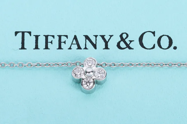 Tiffany & Co. Bezel Flower brilliant pendant, approx. 0.20 ct with platinum necklace