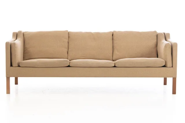 Børge Mogensen. Three-seater sofa model 2213, wool fabric