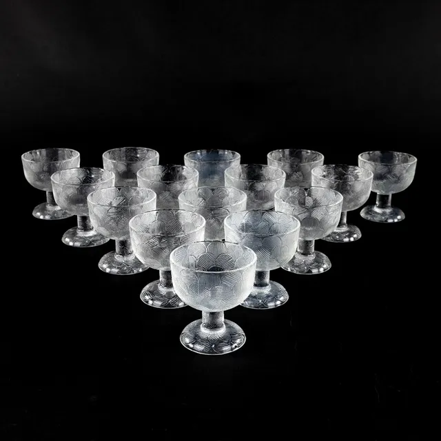 HEIKKI ORVOLA. Dessertskålar, 15 st, "Miranda", Iittala.