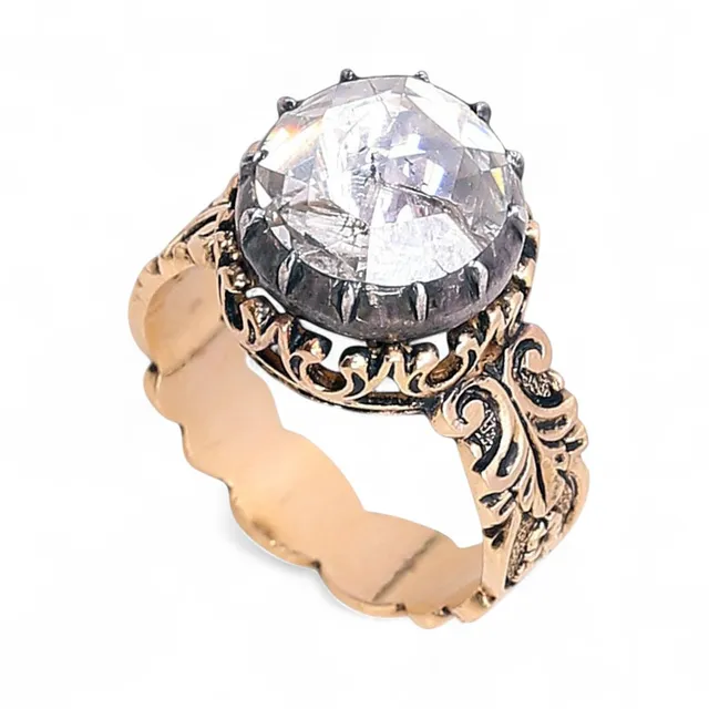 Solitaire ring, 19th Century.