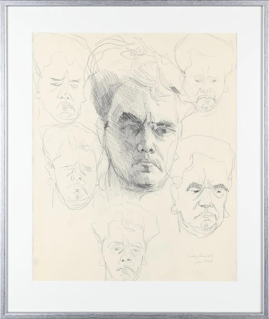 FOLKE LIND. TECKNING, signerad samt daterad -1960. — Drawings — Södermanlands Auktionsverk