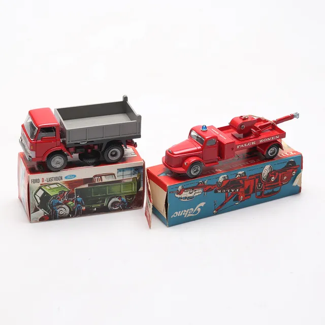 LEKSAKSBILAR, 2 st, Tekno, Danmark.