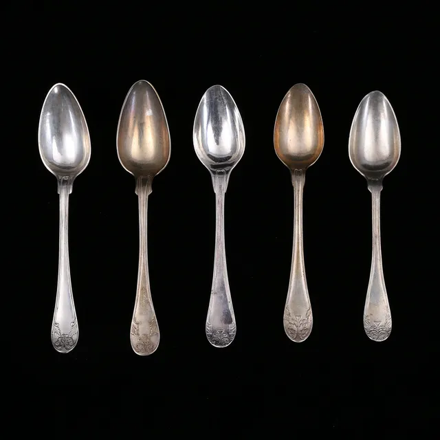 SKEDAR, 5 st, silver, 1823 -1851, vikt 196 gram.