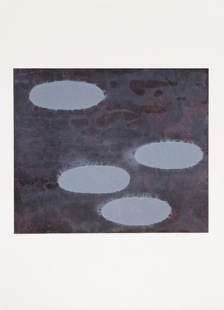 PETER SJÖBLOM (FÖDD 1953). Komposition, etsning ea, signerad. — Engravings & Prints — Garpenhus Auktioner