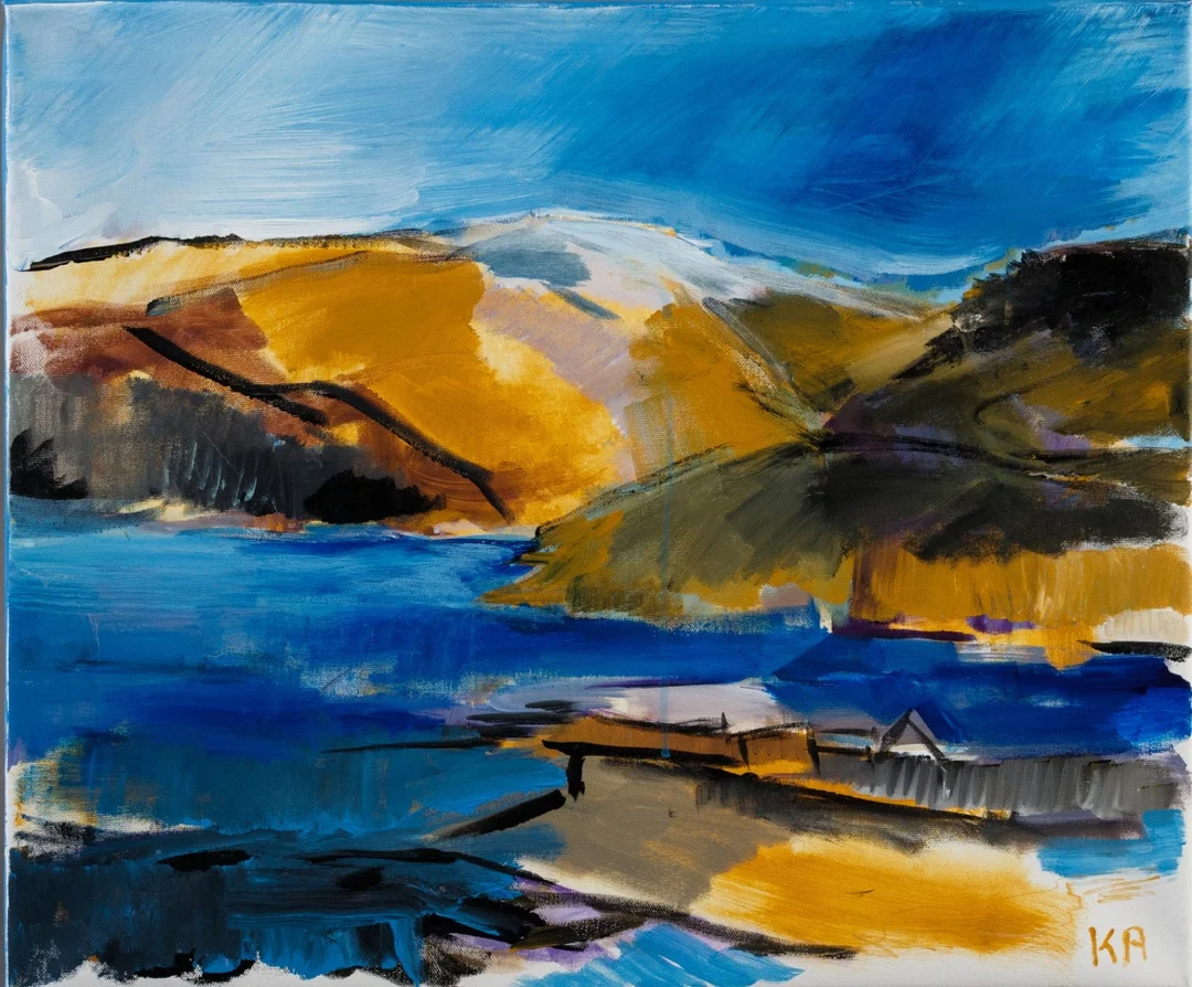 Kirsten Vibeke Andersen cd. Akryl på lærred. Assiat — Paintings and sculptures/Modern pictorial arts — Lauritz